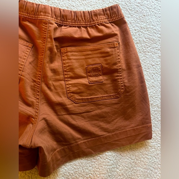 Topo Designs Dirt Shorts Women’s Hiking Casual Versatile - L - Brick Orange - Picture 8 of 13